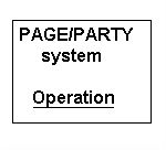 Page/Party system. Way of operation